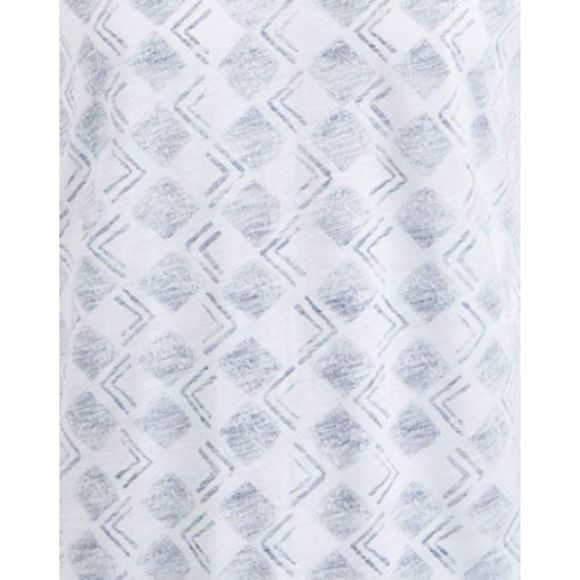 American Rag Men's V-Neck Geometric T-Shirt White Size Large - Picture 3 of 4